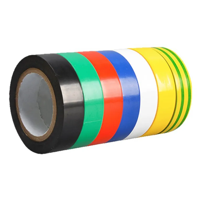 نوار چسب برق PVC عایق‌بندی با چسبندگی بالا، مقاوم در برابر حرارت، ولتاژ بالا و سرما، رنگی، نسوز، دارای گواهی CE، مشکی