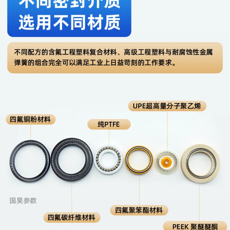 سيل مكانيكي PTFE مقاوم به دماي بالا و فشار بالا براي شفت دوار با تاييد استاندارد ملي