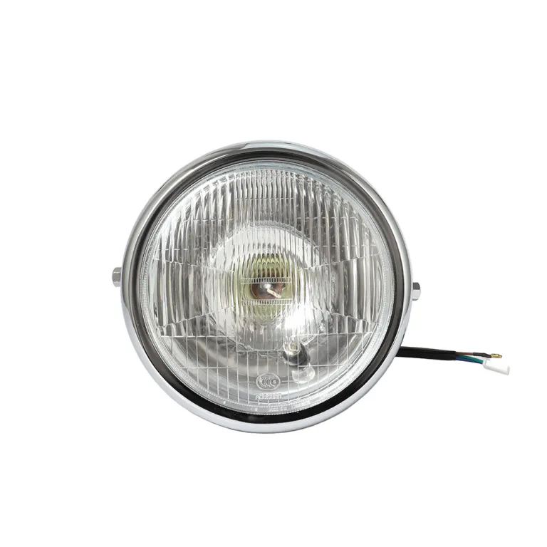 چراغ جلوی موتورسیکلت 7 اینچی اصلاحشده گرد مناسب برای هائولو بابا لینگ جیو مو EN125-2F-3A مجموعه چراغ جلو