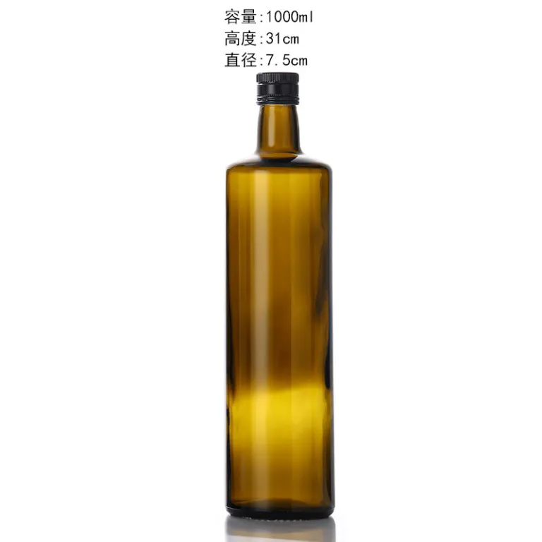 بطری شیشه‌ای خالی روغن زیتون، بطری روغن کاملیا، روغن فلفل سیچوان، روغن گردو، روغن کنجد خانگی و آشپزخانه تجاری
