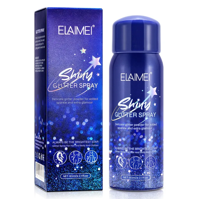اسپری براق ELAIMEI 60ml برای مهمانی و درخشش سراسری بدن