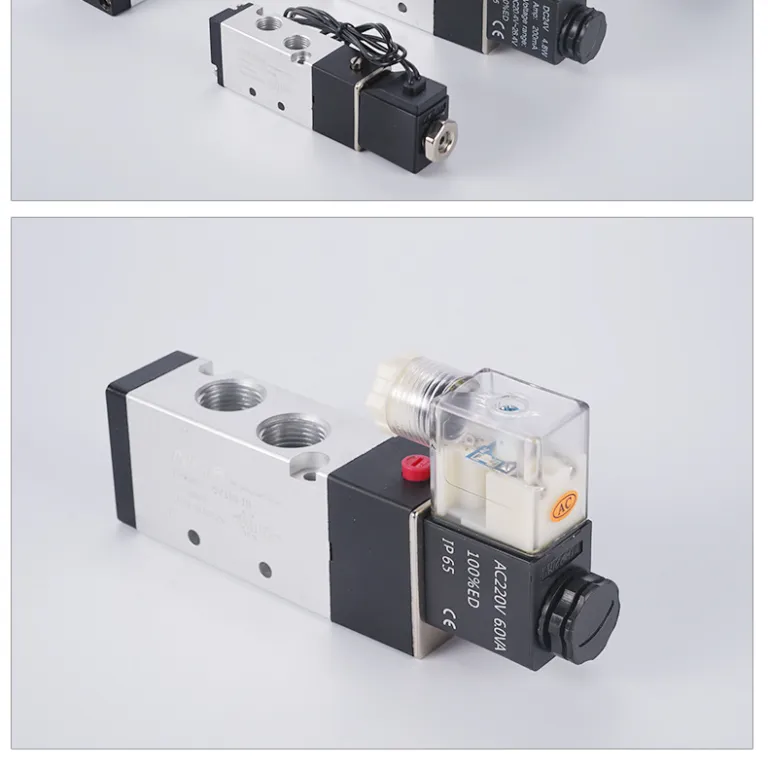 4V210-08 شیر برقی 12V شیر پنوماتیک DC24V دو وضعیتی پنج راهه 110-06 شیر کنترل دو وضعیتی 310-10