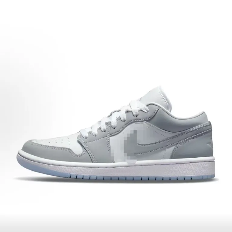 کفش بسکتبال ساق کوتاه نایک aj1 طرح پاندا سیاه و سفید و swoosh معکوس جردن 1 چرم لایه اول