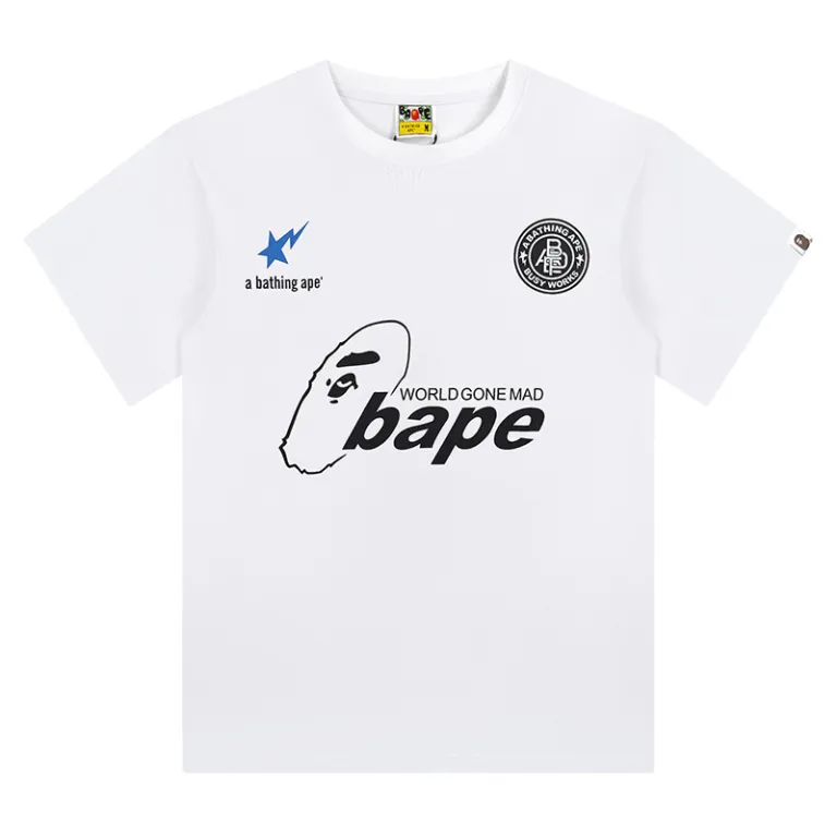 تی‌شرت BAPE تابستانی طرح سر میمون استتاری مردانه و زنانه استایل ژاپنی موجودی عمده