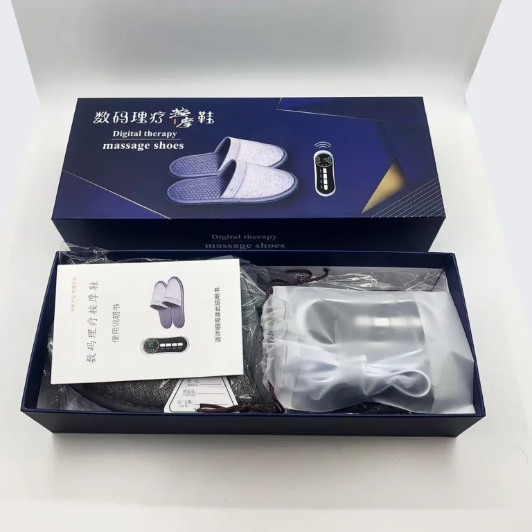 دمپایی ماساژور کف پا با نقاط طب سوزنی، دستگاه فیزیوتراپی با جریان میکرو EMS، دمپایی ضد لغزش خانگی، ماساژور مریدین پا، عمده
