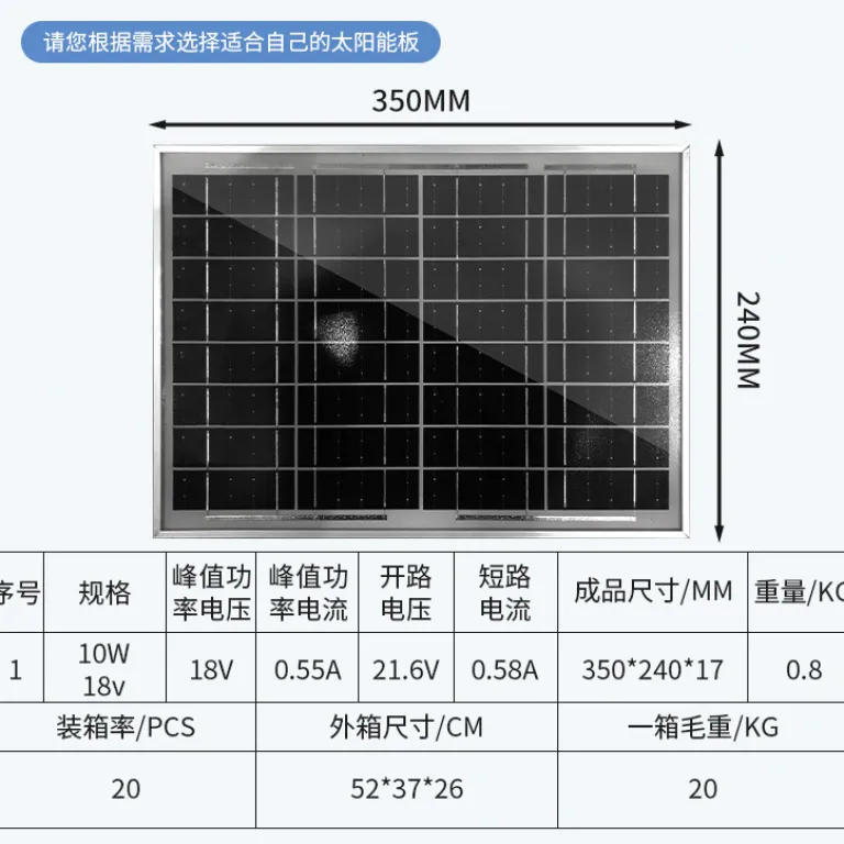 پنل خورشیدی 300W320W350W سیستم ذخیره‌سازی انرژی فتوولتائیک پنل فتوولتائیک پنل خورشیدی برای پمپ آب خورشیدی