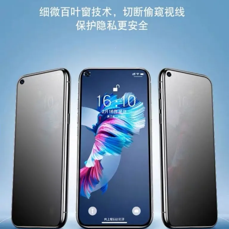 گلس محافظ صفحه نمایش مناسب اپل 18promax 28 درجه ضد جاسوسی iPhone18 گلس شیشه‌ای ضد گرد و غبار