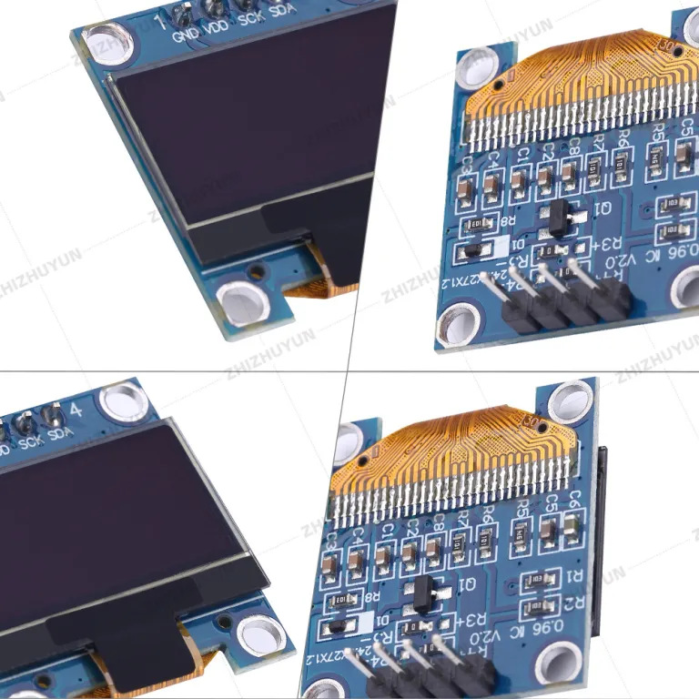 ماژول نمایشگر OLED رزولوشن 12864 0.91/0.96/1.3/1.54 اینچ IIC/SPI 4-7 پین