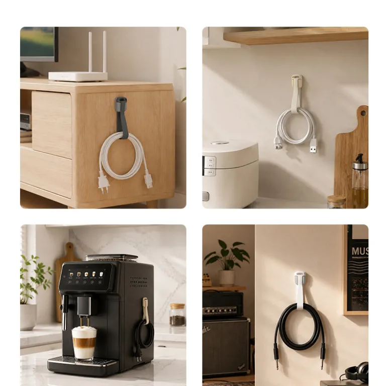 نظم‌دهنده سیم برق AirFryer چسبی برای جمع‌کردن سیم و نگهدارنده دوشاخه