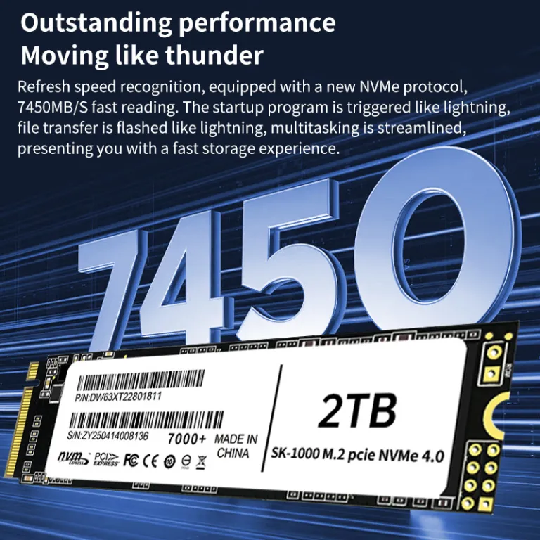 انگلیسی 7000+NVMe4.0 حافظه جامد 2280512g لپ‌تاپ 2tPCIe پروتکل SSD 1t