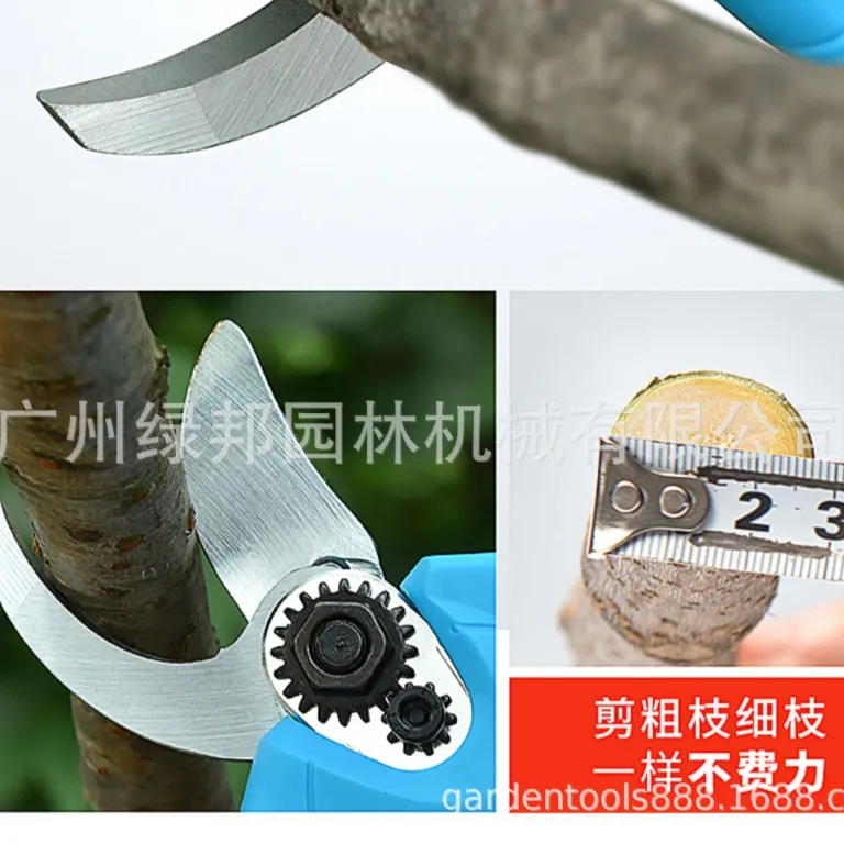 قیچی برقی هرس شارژی باغبانی قدرتمند لیتیومی برای شاخه‌های ضخیم و بلند SC-8603