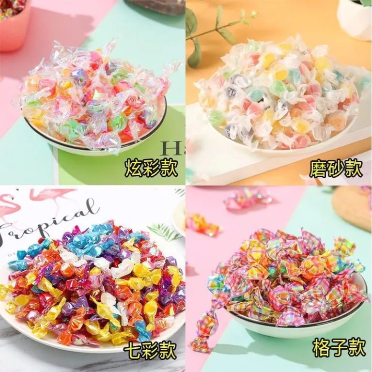 آبنبات ترش و شیرین با طعم میوه به شکل درنای کاغذی، مناسب پذیرایی، تنقلات خرد و فله‌ای برای محل کار