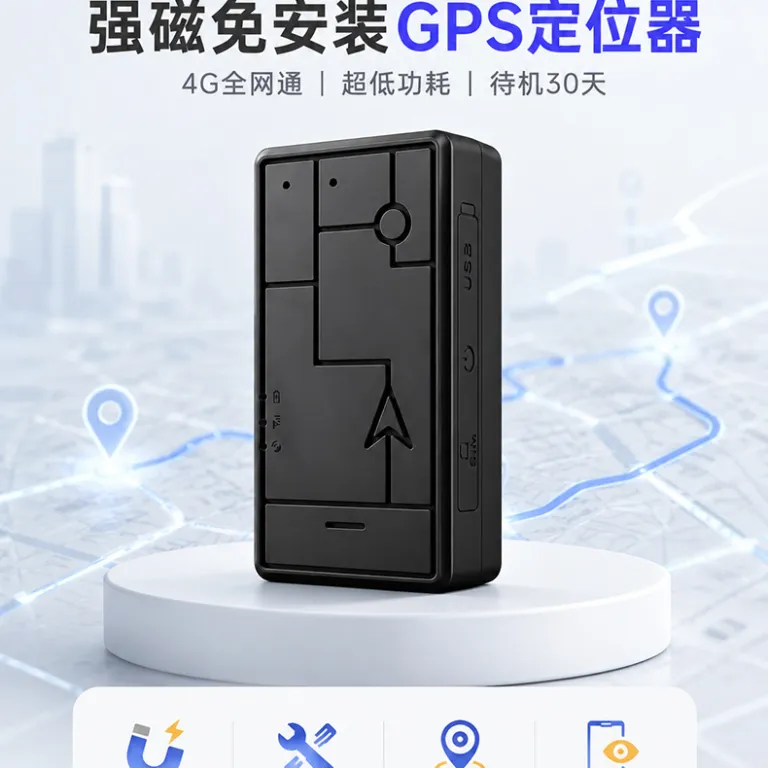 ردیاب GPS بی‌سیم خودرو 4G با آهنربای قوی، باتری فوق‌العاده طولانی، ضدسرقت برای اجاره خودرو، ردیابی ماهواره‌ای BeiDou