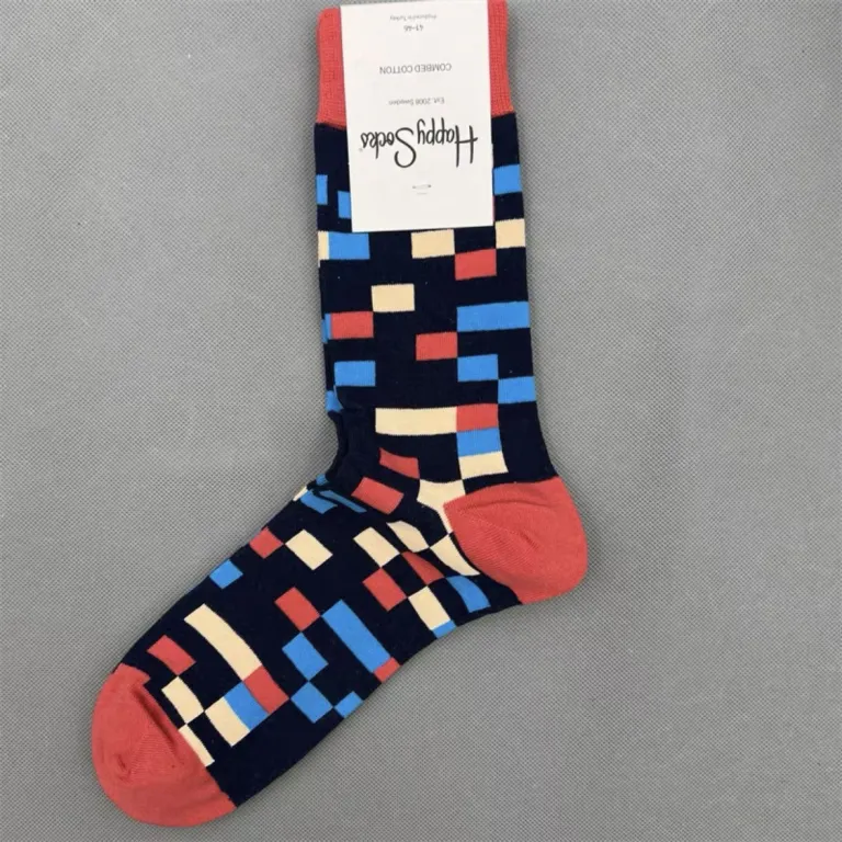 جوراب رنگی HappySocks مردانه طرح کارتونی فانتزی اینستاگرامی ساق‌متوسط بیرونی خیابانی