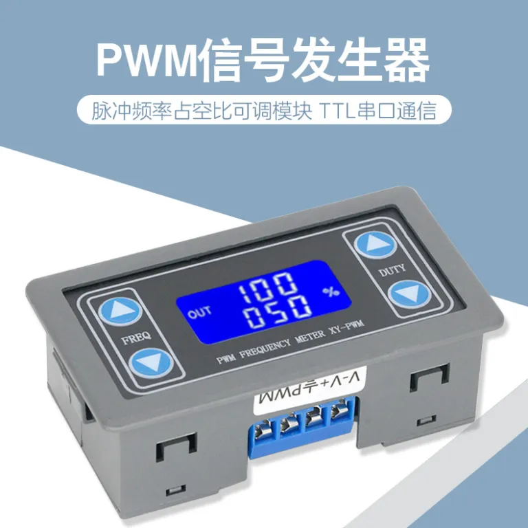 ماژول PWM با بدنه، فرکانس پالس و چرخه کاری قابل تنظیم، مولد سیگنال موج مربعی/مستطیلی XY-PWM