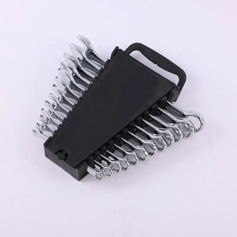مجموعه آچار تخت و رینگی آینه‌ای 12 تکه دوکاره تعمیرات خودرو و مکانیکی 8-24mm