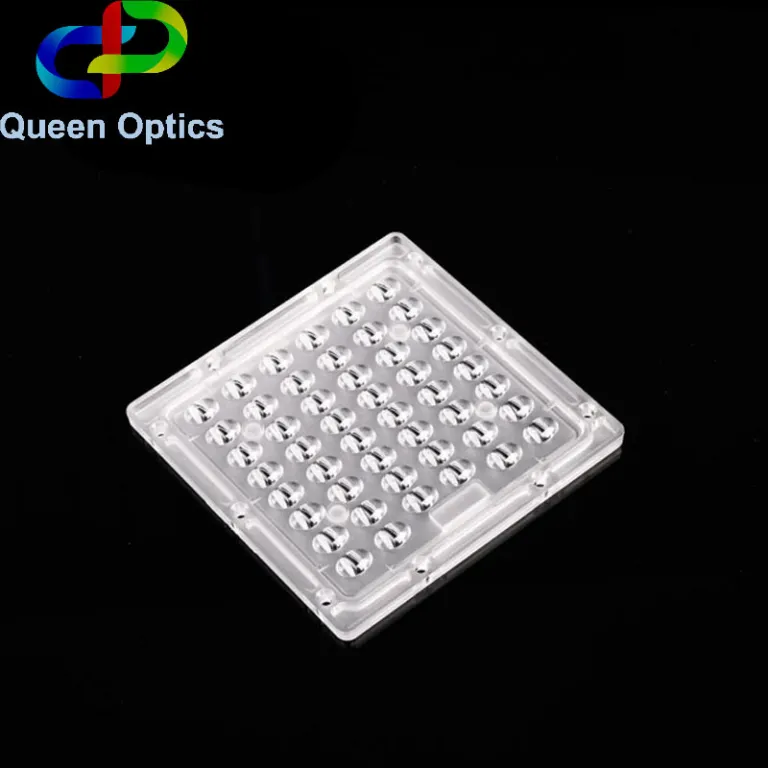 L130*W130mm لنز اپتیکی 4 عدد 3030 5050LED-36 لنز مربعی چراغ خیابانی