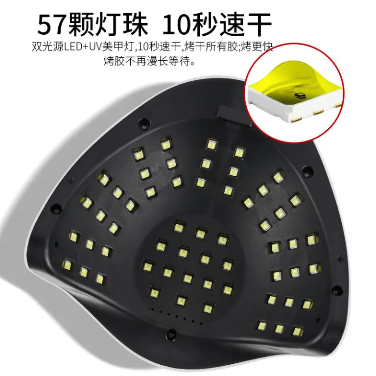 فروش مستقیم کارخانه SUNX7MAX دستگاه ژلیش ناخن 180W لامپ خشککن ناخن با سنسور خودکار و دو منبع نور
