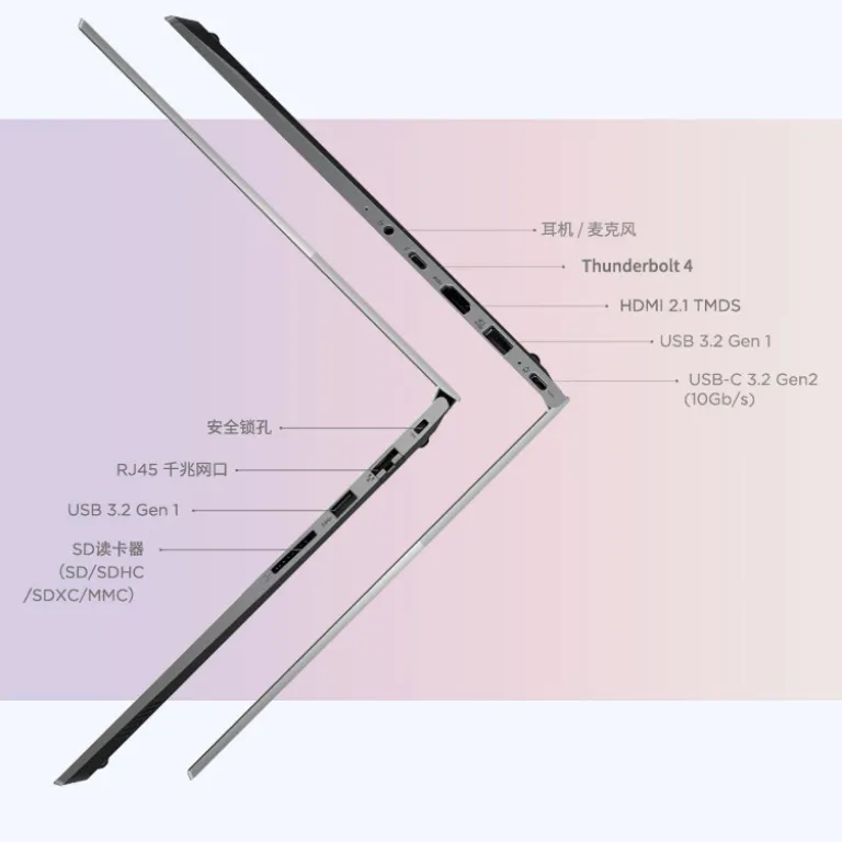 لپ‌تاپ باریک لنوو ThinkBook14 2025 پردازنده Core Ultra صفحه‌نمایش 14 اینچ
