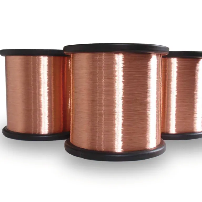سیم لخت مسی با روکش آلومینیوم-منیزیم تولید کارخانه CCAM: 0.50-0.59mm برای انتقال صدا و برق