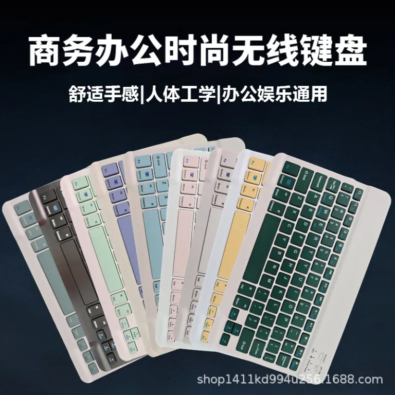 کیبورد کوچک 10 اینچی 030 تکبلوتوثی قابل شارژ اداری بیصدا قابل حمل برای استفاده روزمره، موجودی عمده و ارسال مستقیم از کارخانه