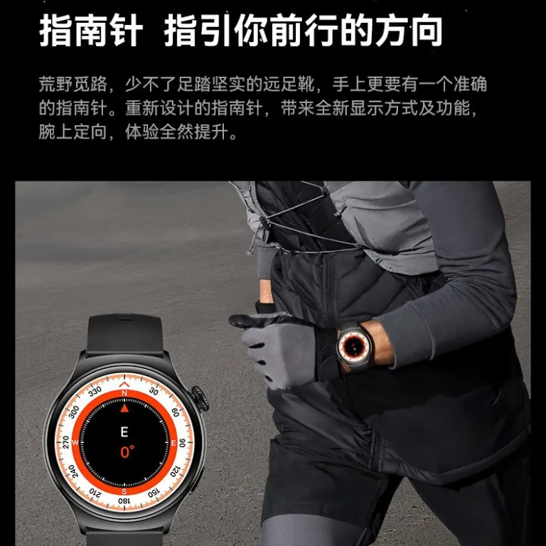 ساعت هوشمند Huaqiangbei Watch4 Pro با صفحه گرد، پشتیبانی از Alipay، NFC، تماس بلوتوثی و چندکاره ورزشی