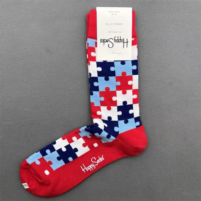 جوراب رنگی HappySocks مردانه طرح کارتونی فانتزی اینستاگرامی ساق‌متوسط بیرونی خیابانی
