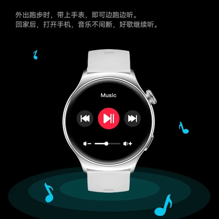 ساعت هوشمند Huaqiangbei Watch4 Pro با صفحه گرد، پشتیبانی از Alipay، NFC، تماس بلوتوثی و چندکاره ورزشی