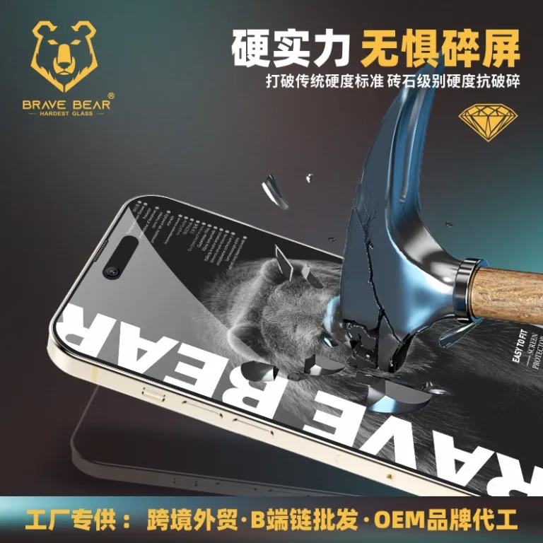محافظ صفحه نمایش آیفون با جعبه نصب بدون گرد و غبار، ضد ضربه، شفاف، نصب آسان