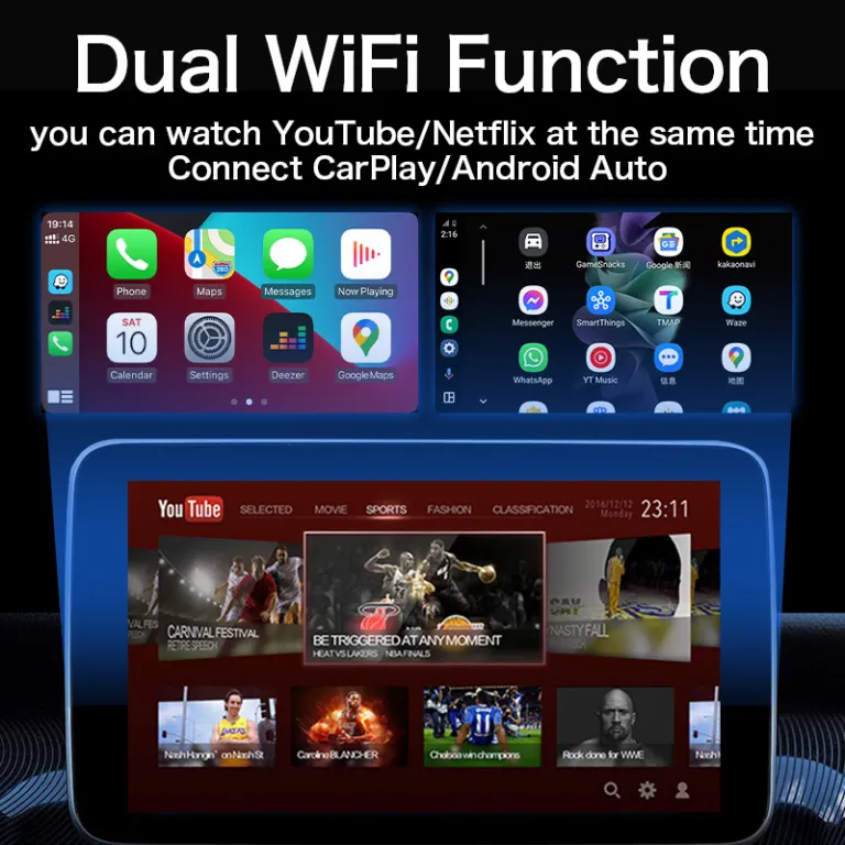 جعبه CarPlay مخصوص کراس‌بردر، تبدیل باسیم به بی‌سیم، جعبه اتصال اندروید خودرو، جعبه ویدیویی با بدنه آلیاژی