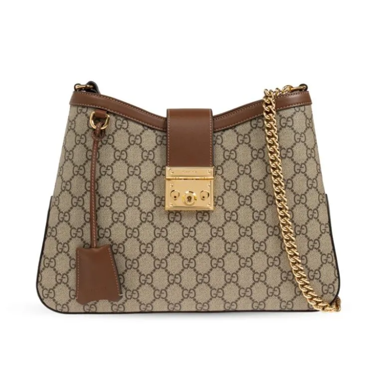 کیف دستی و دوشی زنانه GUCCI Padlock با قفل GG و بند زنجیری