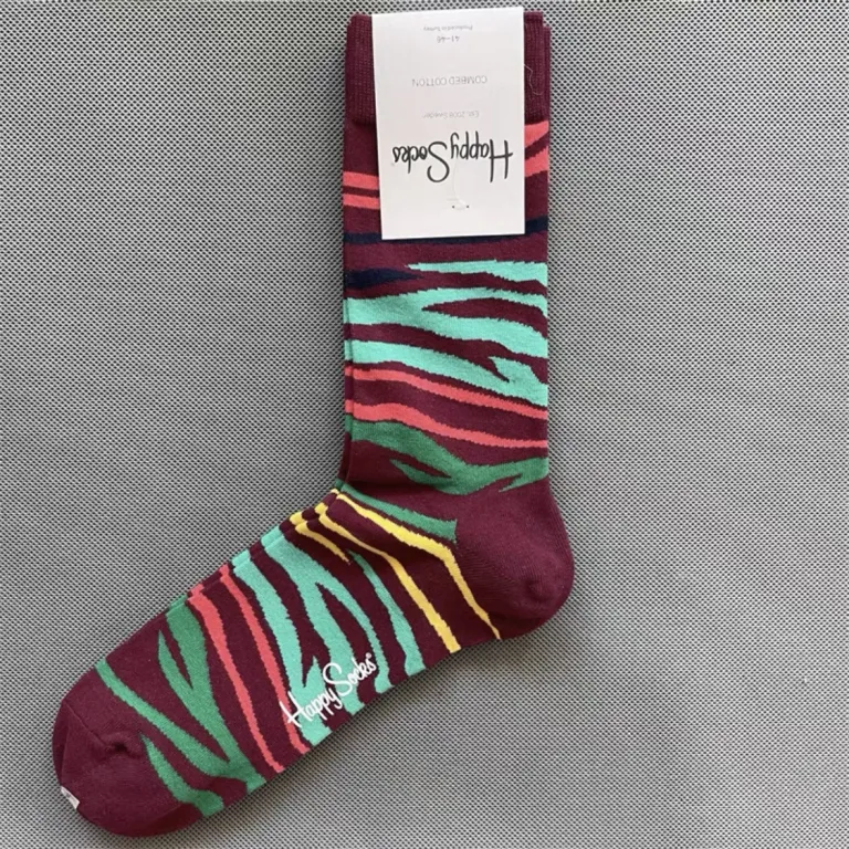 جوراب رنگی HappySocks مردانه طرح کارتونی فانتزی اینستاگرامی ساق‌متوسط بیرونی خیابانی