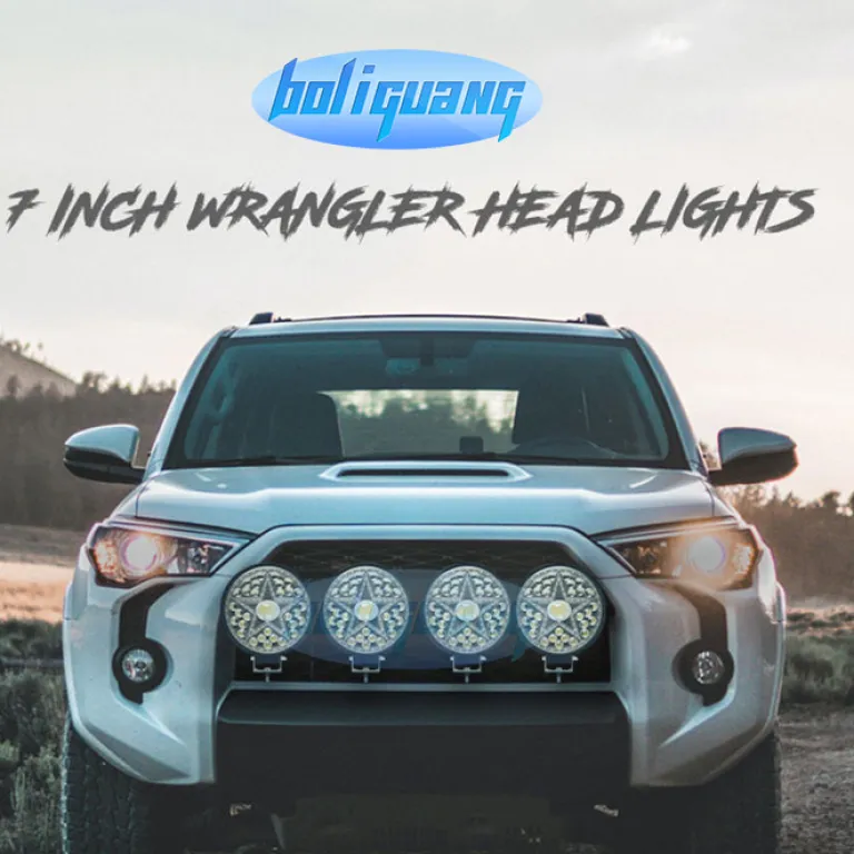 چراغ جلو LED گرد 7 اینچی جدید مناسب موتورسیکلت و خودروهای آفرود