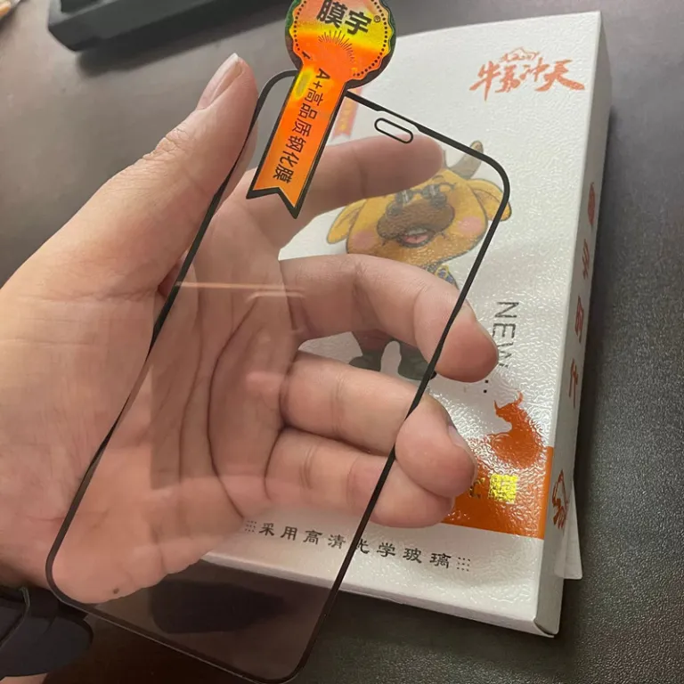 گلس محافظ صفحه نمایش فول‌اسکرین شیشه‌ای با آلومینیوم بالا مناسب برای iPhone iPhone18/15/14/13ProMAX X