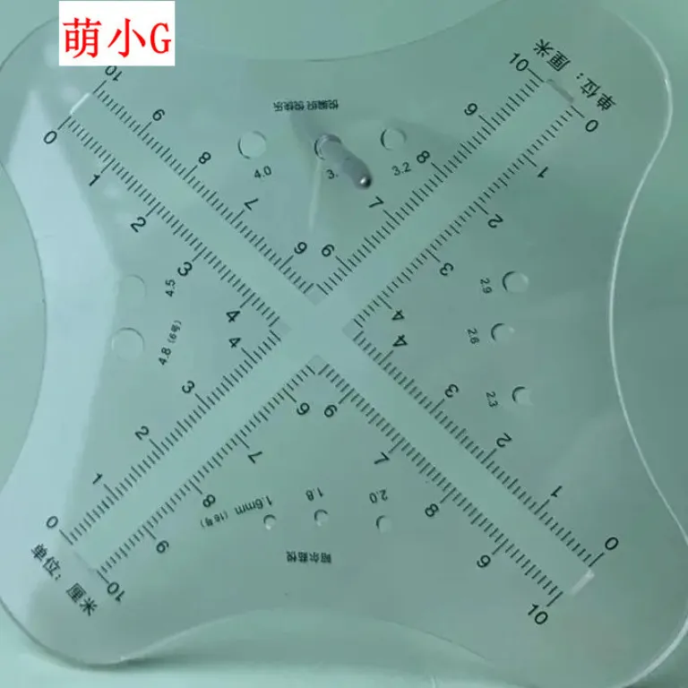 ابزار بافتنی دستی، خط‌کش اندازه‌گیری تراکم بافت نمونه کاموا، وسیله خلاقانه بافندگی، شمارنده میل و خط‌کش محاسبه