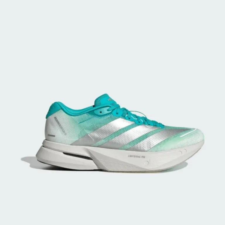 کفش دویدن زنانه آدیداس ADIZERO BOSTON 13 W سبک و تنفس‌پذیر با رویه کوتاه