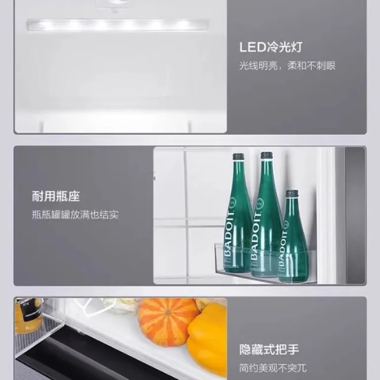 یخچال چهار درب کراس Haier/هاییر BCD-465WGHTDEDS9 کمپرسور اینورتر دوگانه با تصفیه بلک گلد