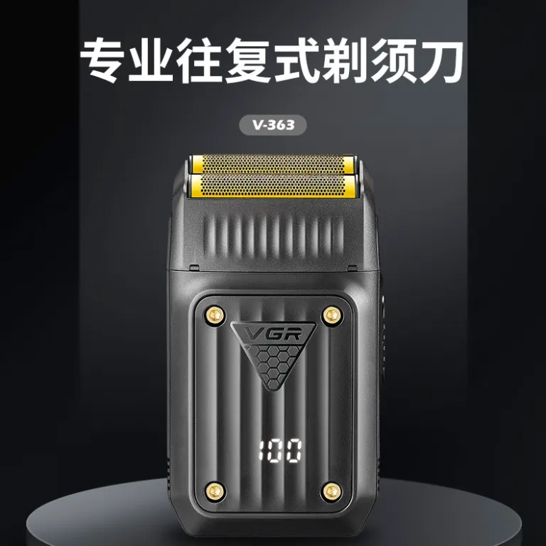 VGR363 ریشتراش رفت و برگشتی جدید با نمایشگر دیجیتال، قابل حمل، مناسب برای اصلاح سر و صورت