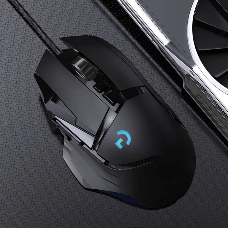 ماوس گیمینگ مکانیکی باسیم G502 با نور RGB و ماکرو مخصوص بازی‌های LOL و PUBG مناسب کافی‌نت
