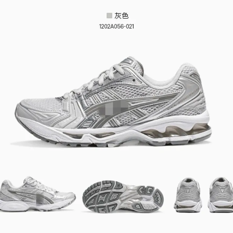 kayano14کفش دویدن ضربه‌گیر زنانه و مردانه ساق کوتاه کفش ورزشی راحتی K14رویه مشکی تنفس‌پذیر و مقاوم در برابر سایش