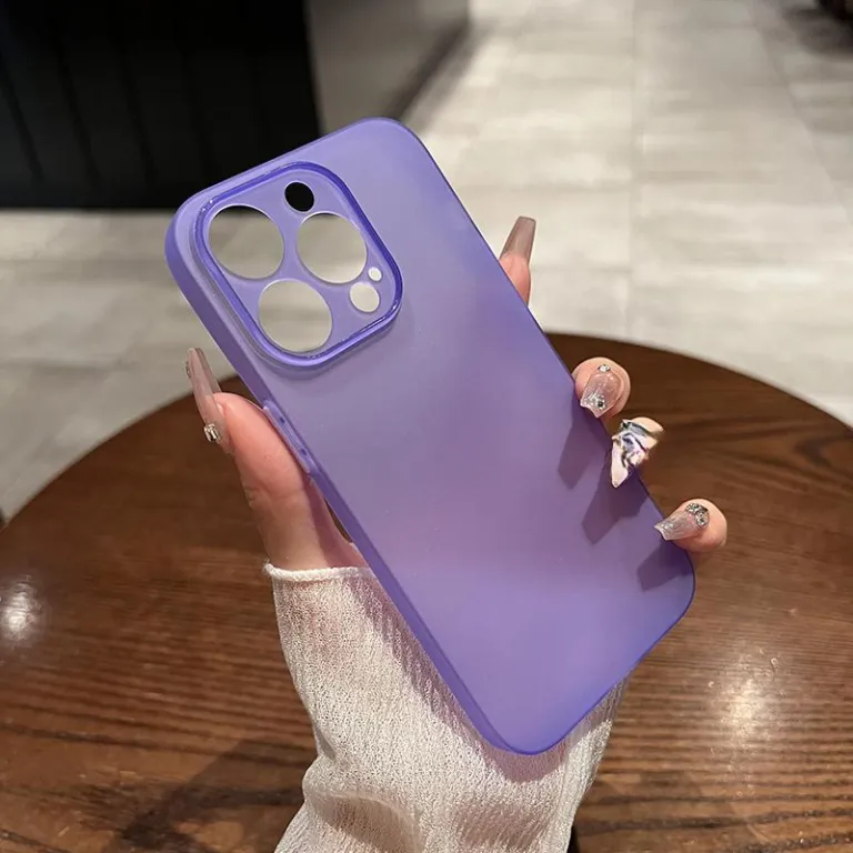 قاب گوشی سیلیکونی مات نیمه‌شفاف فوق‌نازک با حس بدون قاب مناسب اپل 16promax iPhone17