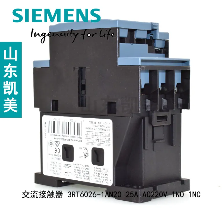 کنتاکتور AC زیمنس SIEMENS 3RT6026-1AN20 25A 220V 3TF43 3RT1026