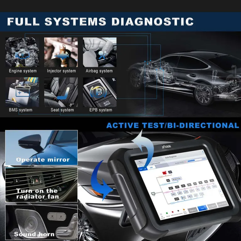 دستگاه عیبیاب کامیون و خودرو XTOOL D9