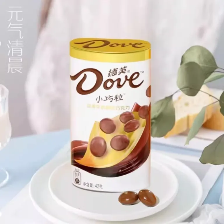 شکلات داوه Dove 42g بسته‌بندی قابل حمل، شکلات تلخ دانه‌ای خوش‌عطر برای عصرانه و مهمانی