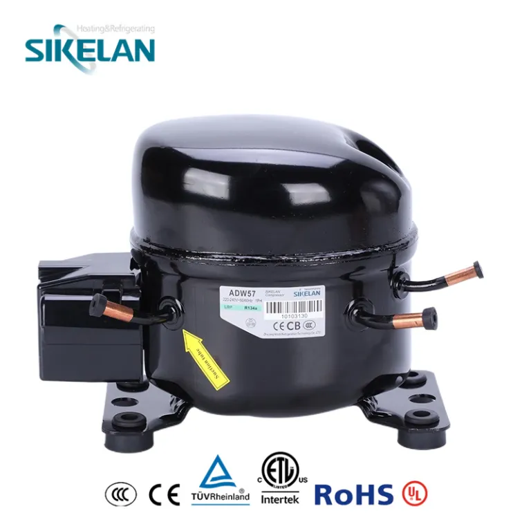 کمپرسور یخچال و فریزر R134A مبرد 220V ولتاژ 50/60HZ کمپرسور تبرید خانگی و تجاری