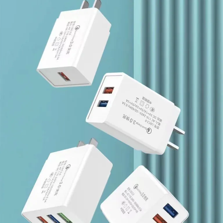 5V2A شارژر 3C دارای گواهینامه، شارژر سریع USB چند پورت دوگانه برای موبایل، آداپتور برق چند خروجی