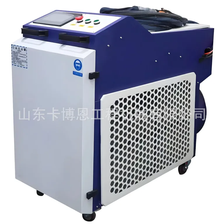 دستگاه لیزر زنگ‌زدا حرفه‌ای دستی برای زدودن زنگ، رنگ و چربی 2000w دستگاه شست‌وشوی لیزری فیبر نوری