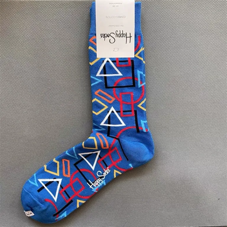 جوراب رنگی HappySocks مردانه طرح کارتونی فانتزی اینستاگرامی ساق‌متوسط بیرونی خیابانی
