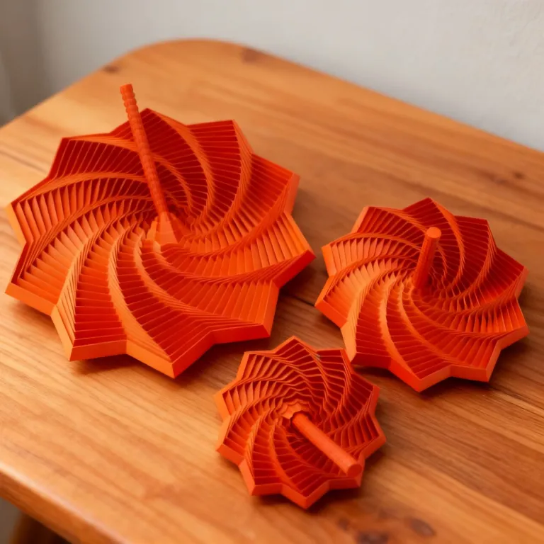 3D اسباب‌بازی ضد استرس مارپیچ سه‌بعدی حسی ستاره‌ای شکل با دسته، مجسمه رومیزی کوچک