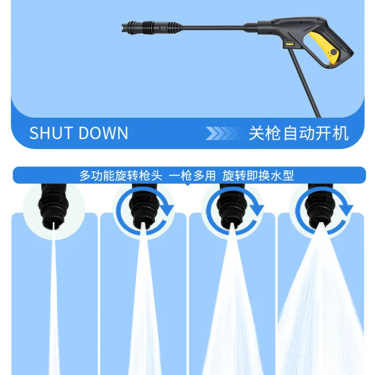 دستگاه کارواش فشار قوی عمده، ابزار شستشوی خودرو خانگی، تفنگ آب فشار قوی قابل حمل 220v، پمپ کارواش، کارواش فشار قوی